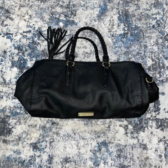 Olivia + Joy Handbags - Black Olivia + Joy Bag Tassel Duffle Bag